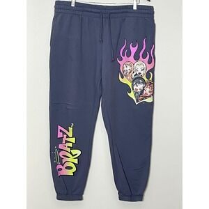Bratz Dolls‎ Sweatpants Women's 3XL Gray Graffiti Graphic Plus Comfy
